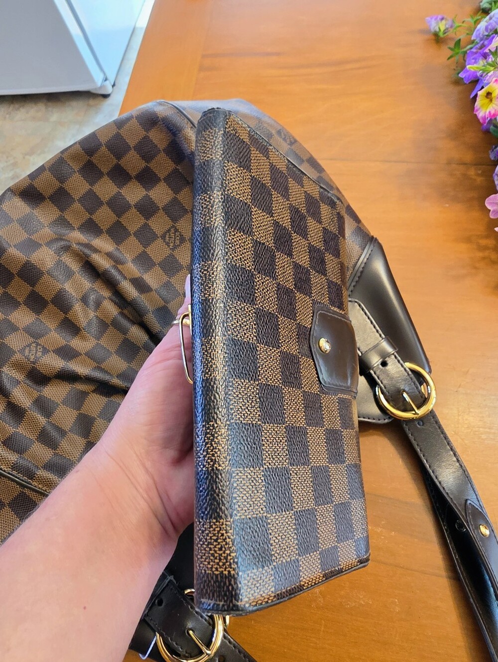 Louis Vuitton Damier Sistina GM Shoulder Bag with Matching Wallet - Picture 10 of 15